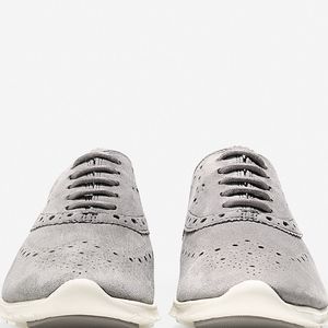 ZERØGRAND Wingtip Oxford Ironstone Suede NWT